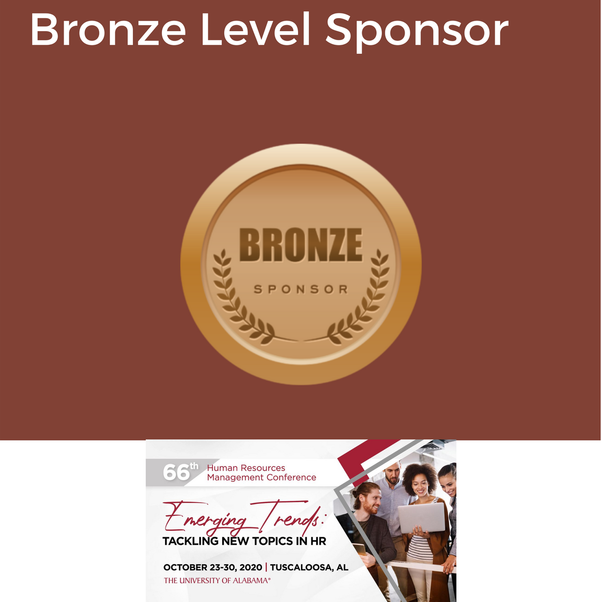 Bronze Sponsor (non-exhibitor)