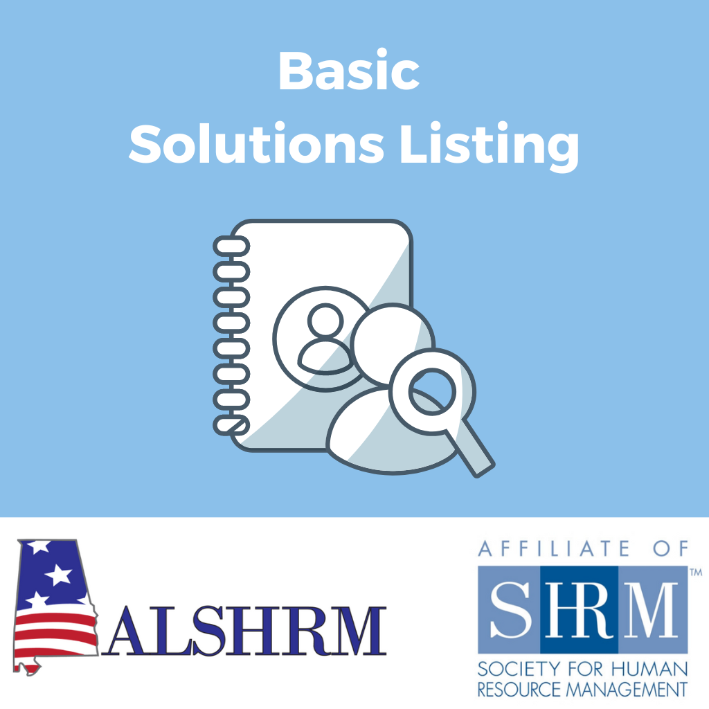 Alabama SHRM Basic Solutions Listing