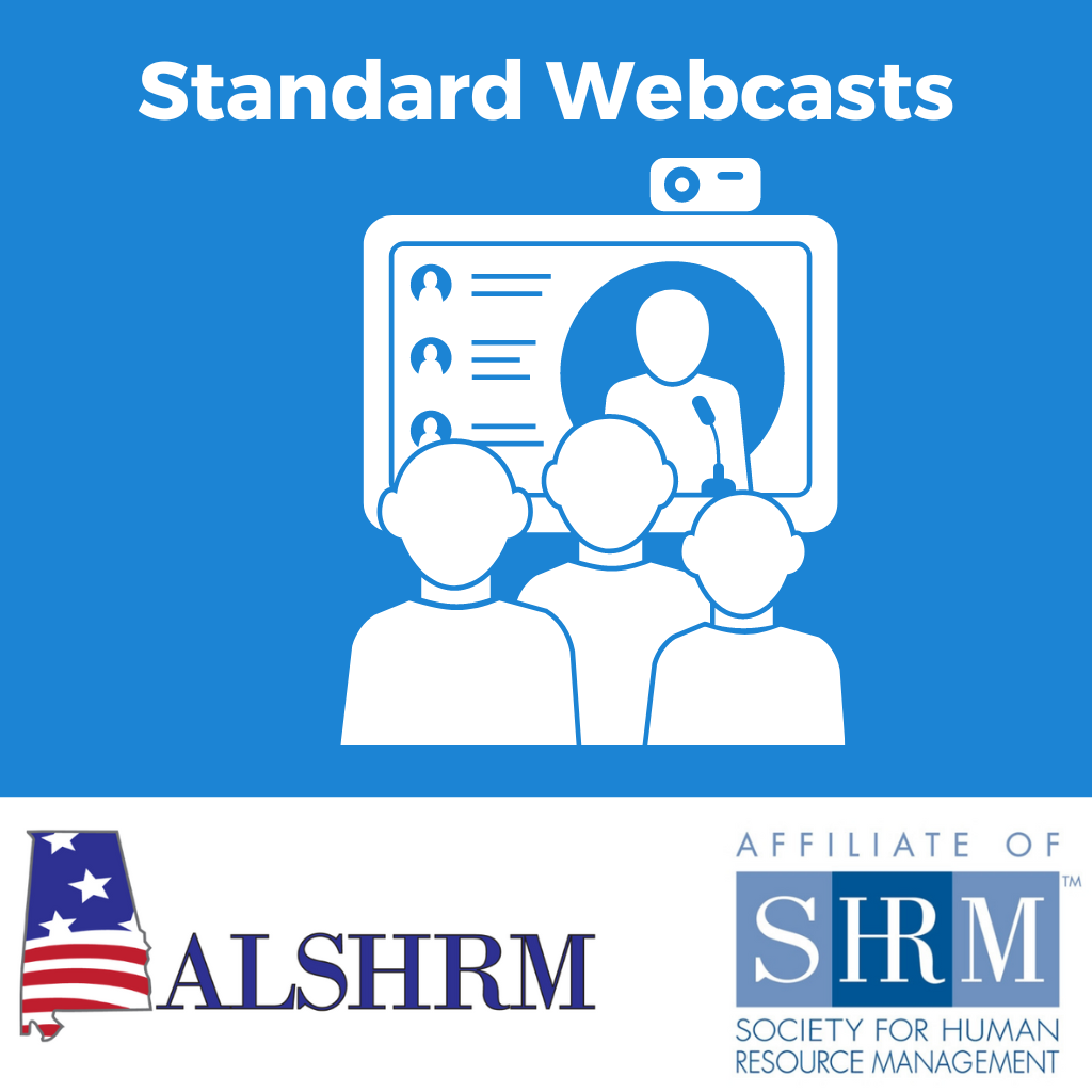 Alabama SHRM Standard Webcasts